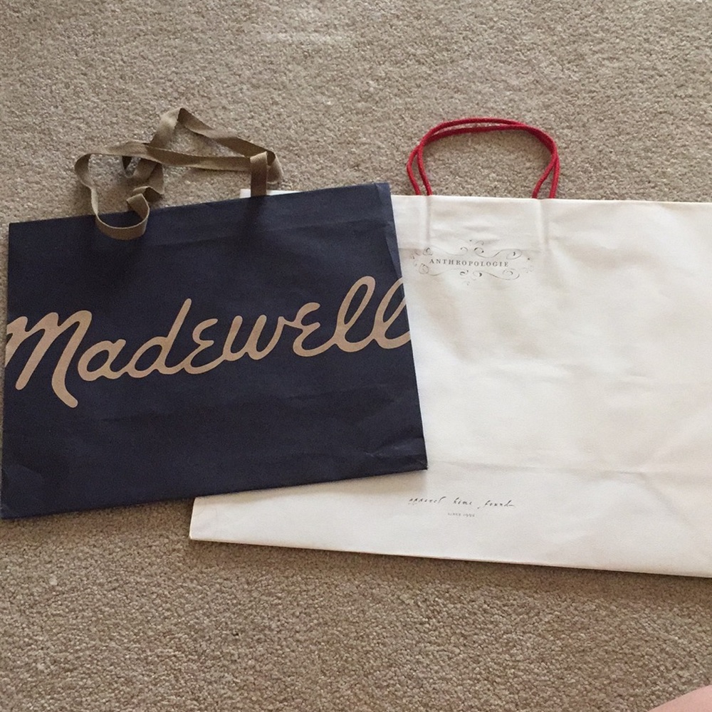 Madewell and Anthropologie bags